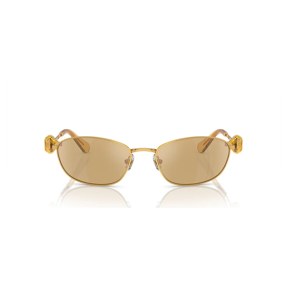 Sunglasses, Oval shape, SK7010, Yellow by SWAROVSKI