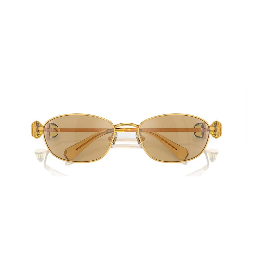 Sunglasses, Oval shape, SK7010, Yellow by SWAROVSKI