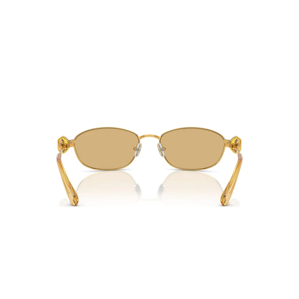 Sunglasses, Oval shape, SK7010, Yellow by SWAROVSKI