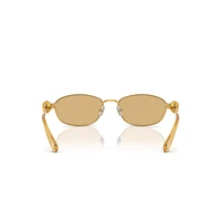 Sunglasses, Oval shape, SK7010, Yellow by SWAROVSKI
