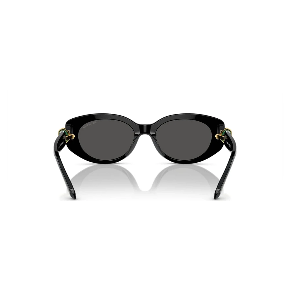 Sunglasses, Cat-Eye shape, SK6002, Black by SWAROVSKI