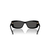 Sunglasses, Rectangular shape, SK6008, Black by SWAROVSKI