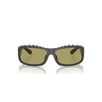 Sunglasses, Rectangular shape, SK6009, Grey by SWAROVSKI