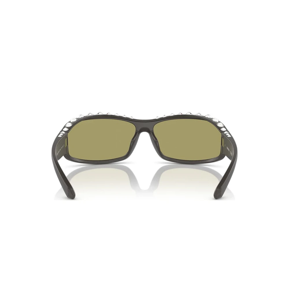 Sunglasses, Rectangular shape, SK6009, Grey by SWAROVSKI