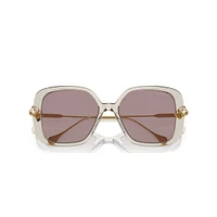 Sunglasses, Oversized, Square shape, SK6011, Purple by SWAROVSKI