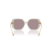 Sunglasses, Oversized, Square shape, SK6011, Purple by SWAROVSKI