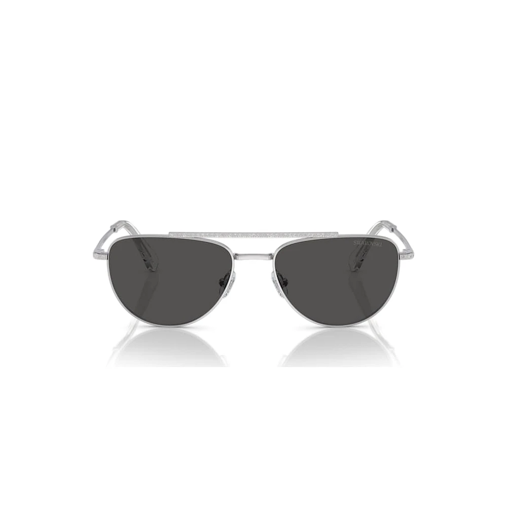Sunglasses, Pilot shape, SK7007, Black by SWAROVSKI