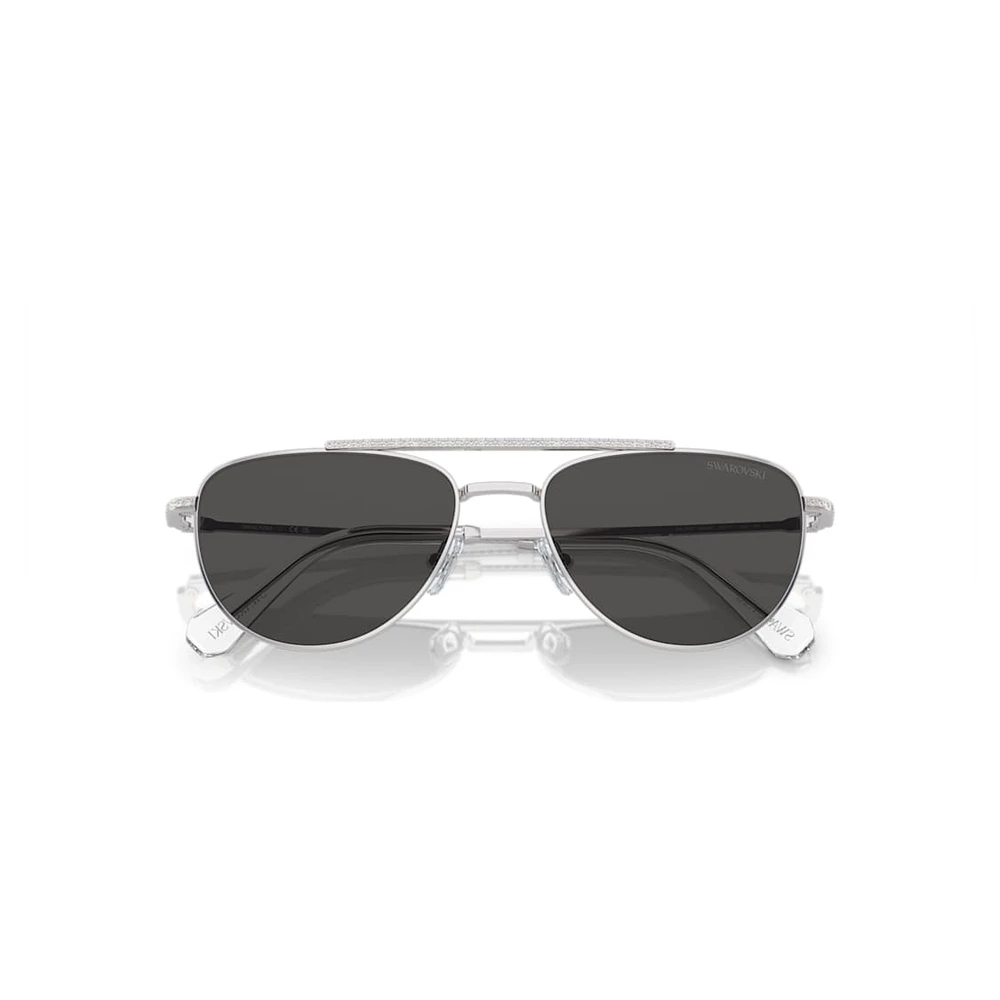 Sunglasses, Pilot shape, SK7007, Black by SWAROVSKI