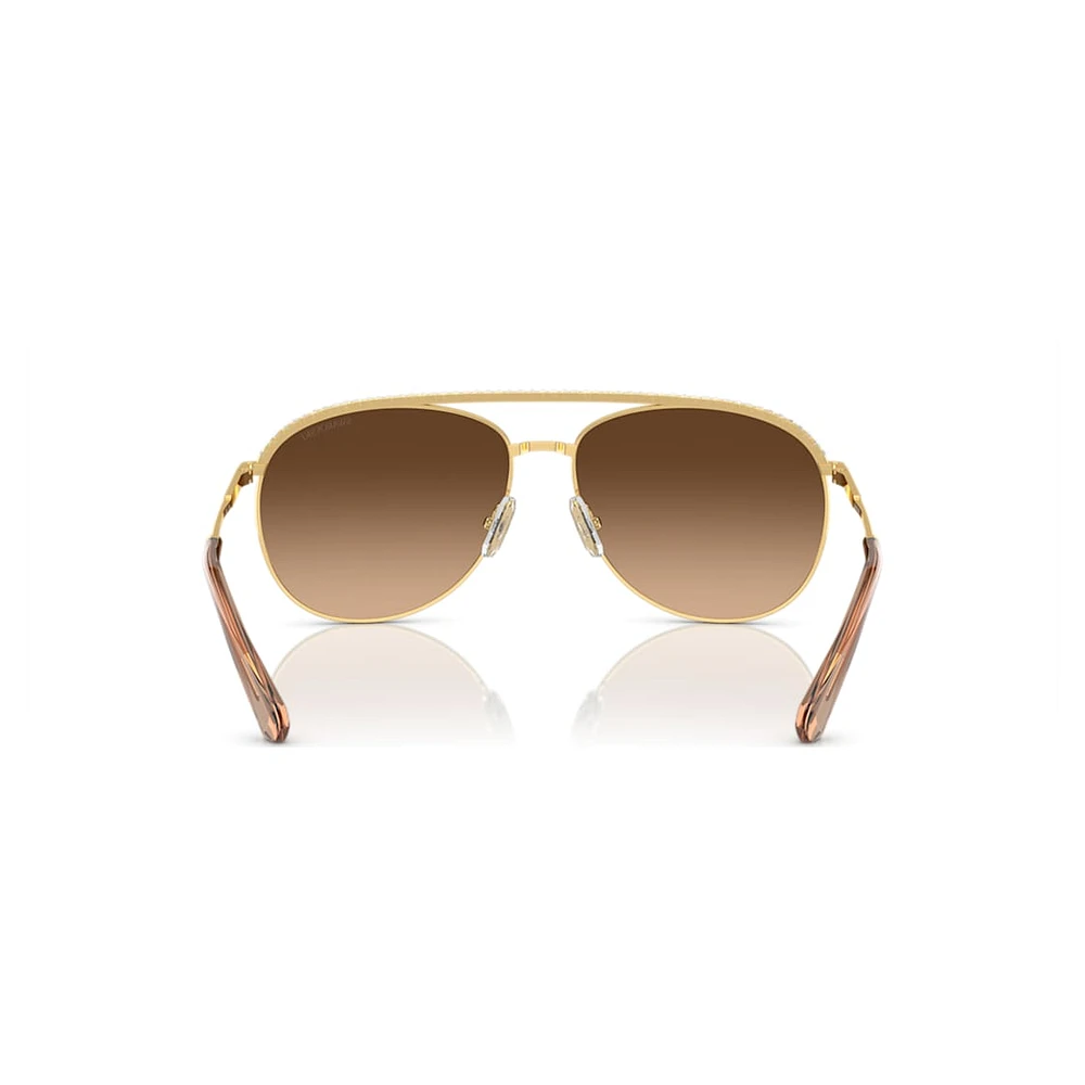 Sunglasses, Pilot shape, SK7005, Brown by SWAROVSKI