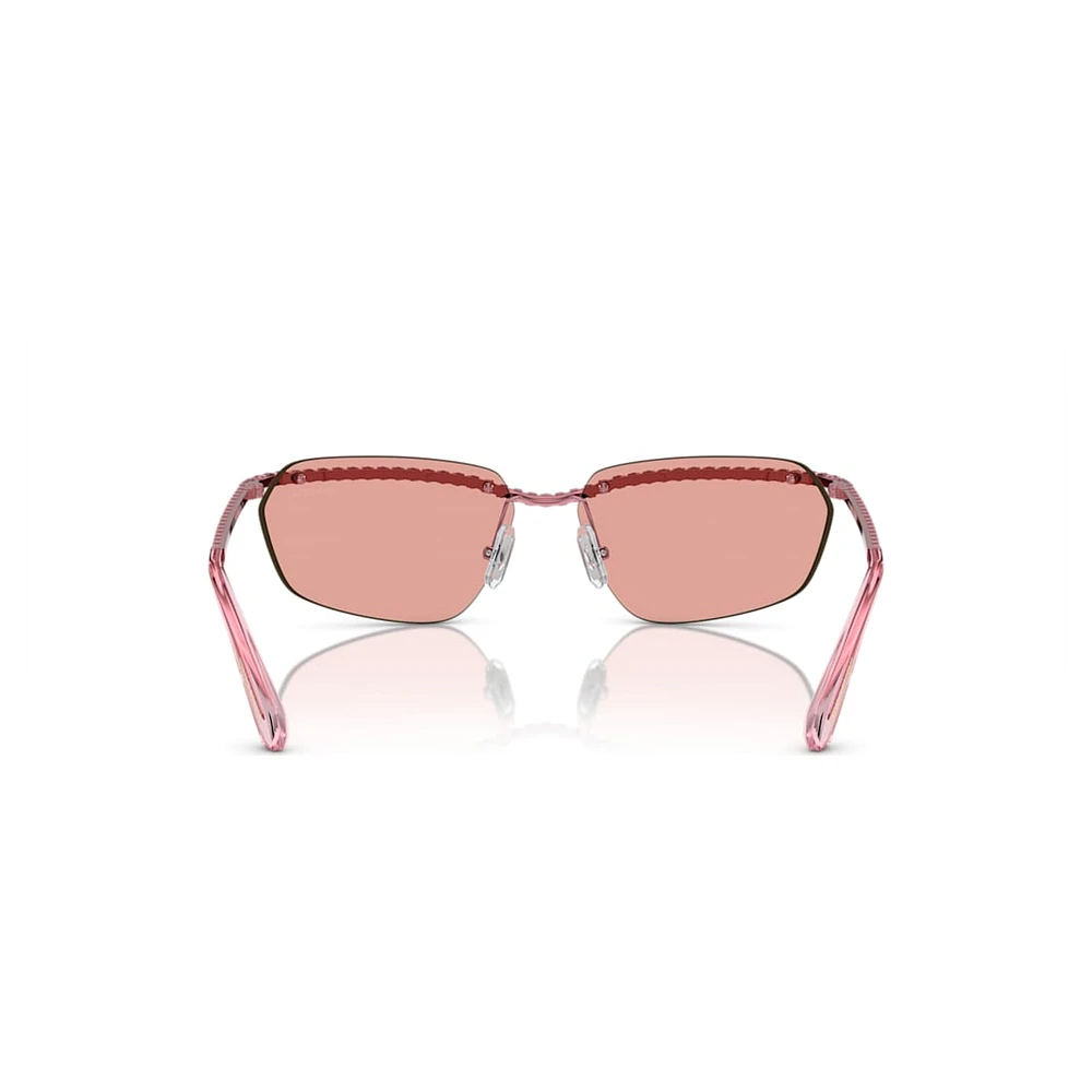 Sunglasses, Rectangular shape, SK7001, Pink by SWAROVSKI