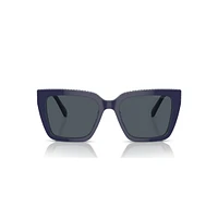 Sunglasses, Square shape, SK6013, Blue by SWAROVSKI
