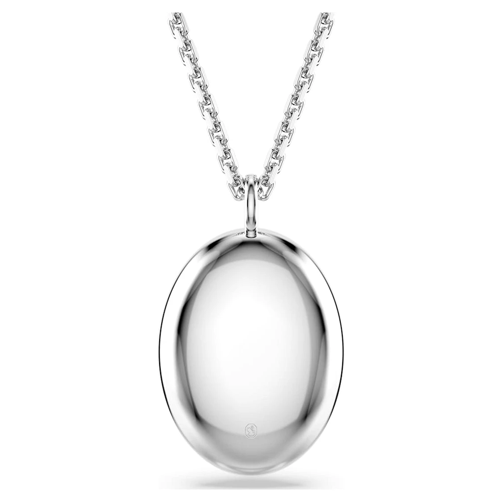 Idyllia pendant, Flower, Yellow, Rhodium plated by SWAROVSKI