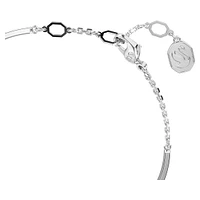 Idyllia bangle, Shell, Pink, Rhodium plated by SWAROVSKI