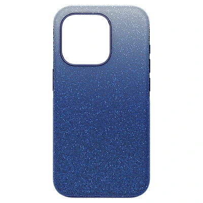 High smartphone case, Colour gradient, iPhone® 15 Pro, Blue by SWAROVSKI