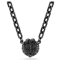 Dragon & Phoenix pendant, Dragon’s claw, Black, Ruthenium plated by SWAROVSKI