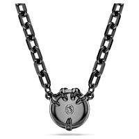 Dragon & Phoenix pendant, Dragon’s claw, Black, Ruthenium plated by SWAROVSKI