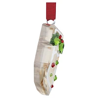 Holiday Cheers Gingerbread Stocking Ornament by SWAROVSKI