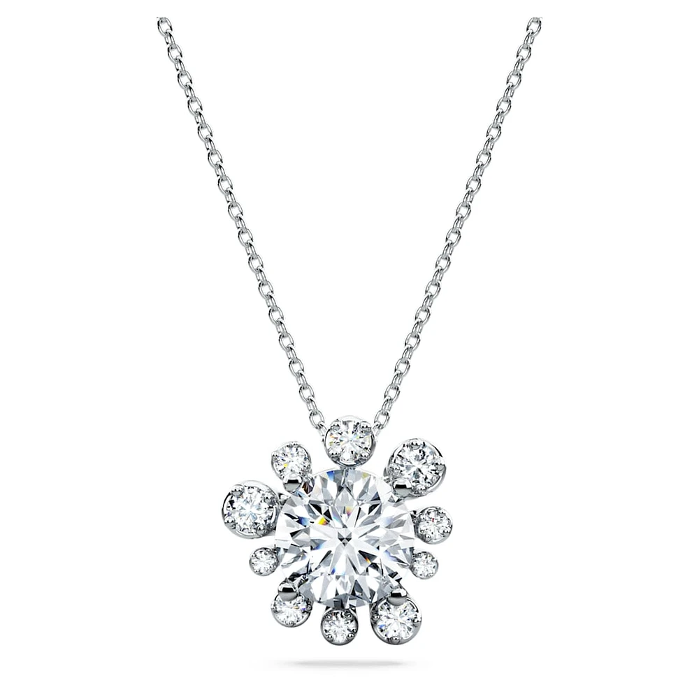 Galaxy pendant, Lab-grown diamonds 2 ct tw, Round shape, 14K white gold by SWAROVSKI