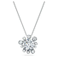 Galaxy pendant, Lab-grown diamonds 2 ct tw, Round shape, 14K white gold by SWAROVSKI