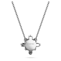Galaxy pendant, Lab-grown diamonds 1.05 ct tw, Round shape, 14K white gold by SWAROVSKI