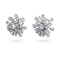 Galaxy stud earrings, Lab-grown diamonds 5.5 ct tw, Mixed shapes, 14K white gold by SWAROVSKI