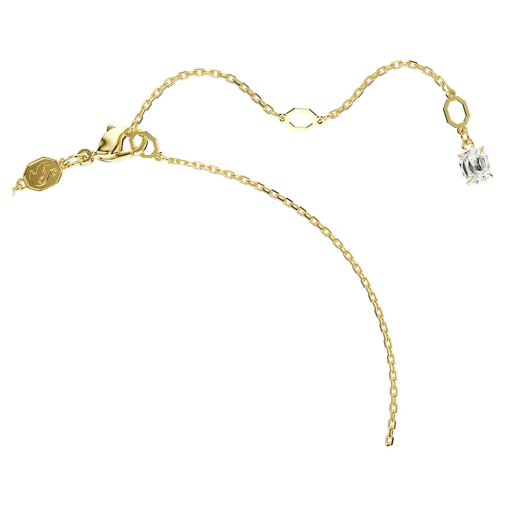 Imber pendant, Round cut, White, Gold-tone plated by SWAROVSKI