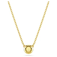 Imber pendant, Round cut, White, Gold-tone plated by SWAROVSKI