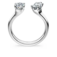 Galaxy open ring, Lab-grown diamonds 1 ct tw, Mixed shapes, 14K white gold by SWAROVSKI