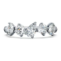 Galaxy ring, Lab-grown diamonds 1 ct tw, Mixed shapes, 14K white gold by SWAROVSKI