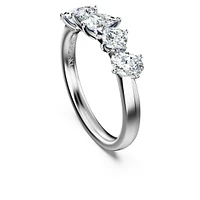 Galaxy ring, Lab-grown diamonds 1 ct tw, Mixed shapes, 14K white gold by SWAROVSKI