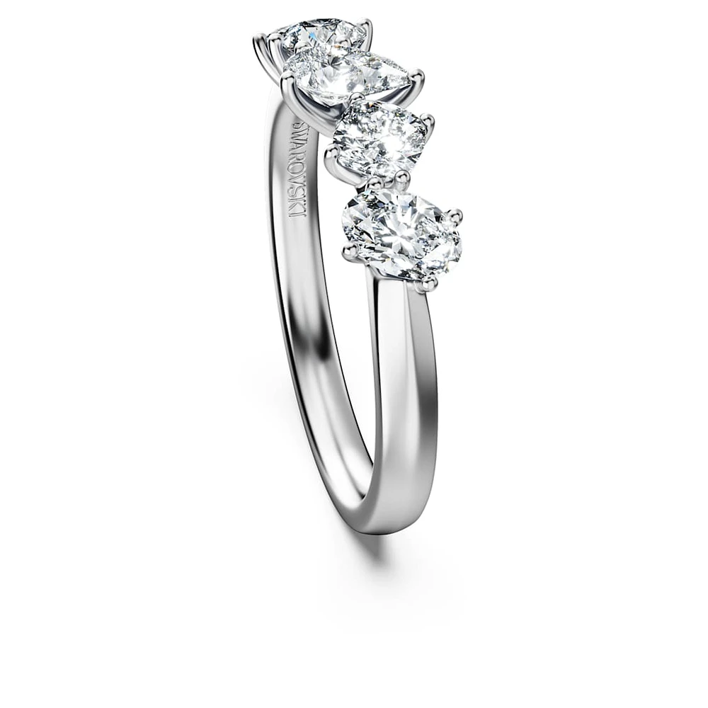 Galaxy ring, Lab-grown diamonds 1 ct tw, Mixed shapes, 14K white gold by SWAROVSKI