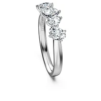Galaxy ring, Lab-grown diamonds 1 ct tw, Mixed shapes, 14K white gold by SWAROVSKI