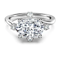 Galaxy ring, Lab-grown diamonds 2.1 ct tw, Mixed shapes, 14K white gold by SWAROVSKI
