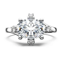 Galaxy ring, Lab-grown diamonds 2.1 ct tw, Mixed shapes, 14K white gold by SWAROVSKI