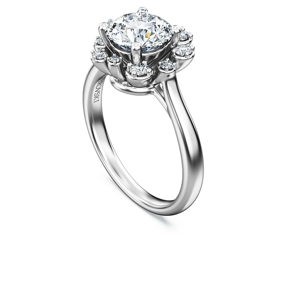 Galaxy ring, Lab-grown diamonds 2 ct tw, Round shape, 14K white gold by SWAROVSKI