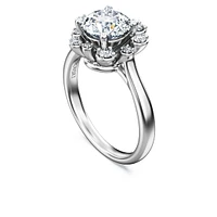 Galaxy ring, Lab-grown diamonds 2 ct tw, Round shape, 14K white gold by SWAROVSKI