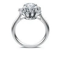 Galaxy ring, Lab-grown diamonds 2 ct tw, Round shape, 14K white gold by SWAROVSKI