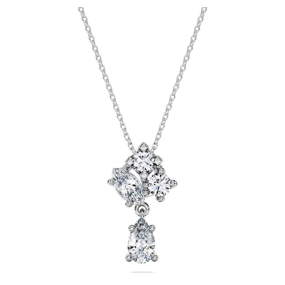 Galaxy pendant, Lab-grown diamonds 1 ct tw, Round shape, 14K white gold by SWAROVSKI