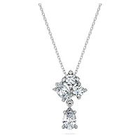 Galaxy pendant, Lab-grown diamonds 1 ct tw, Round shape, 14K white gold by SWAROVSKI