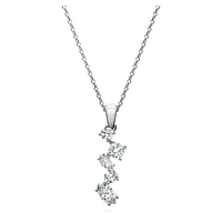 Galaxy pendant, Lab-grown diamonds 0.9 ct tw, Mixed shapes, 14K white gold by SWAROVSKI