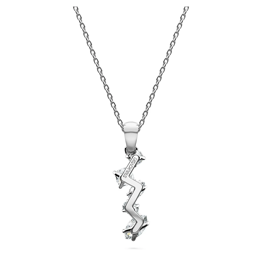 Galaxy pendant, Lab-grown diamonds 0.9 ct tw, Mixed shapes, 14K white gold by SWAROVSKI