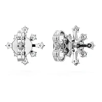 Galaxy stud earrings, Lab-grown diamonds 0.5 ct tw, Round shape, 14K white gold by SWAROVSKI