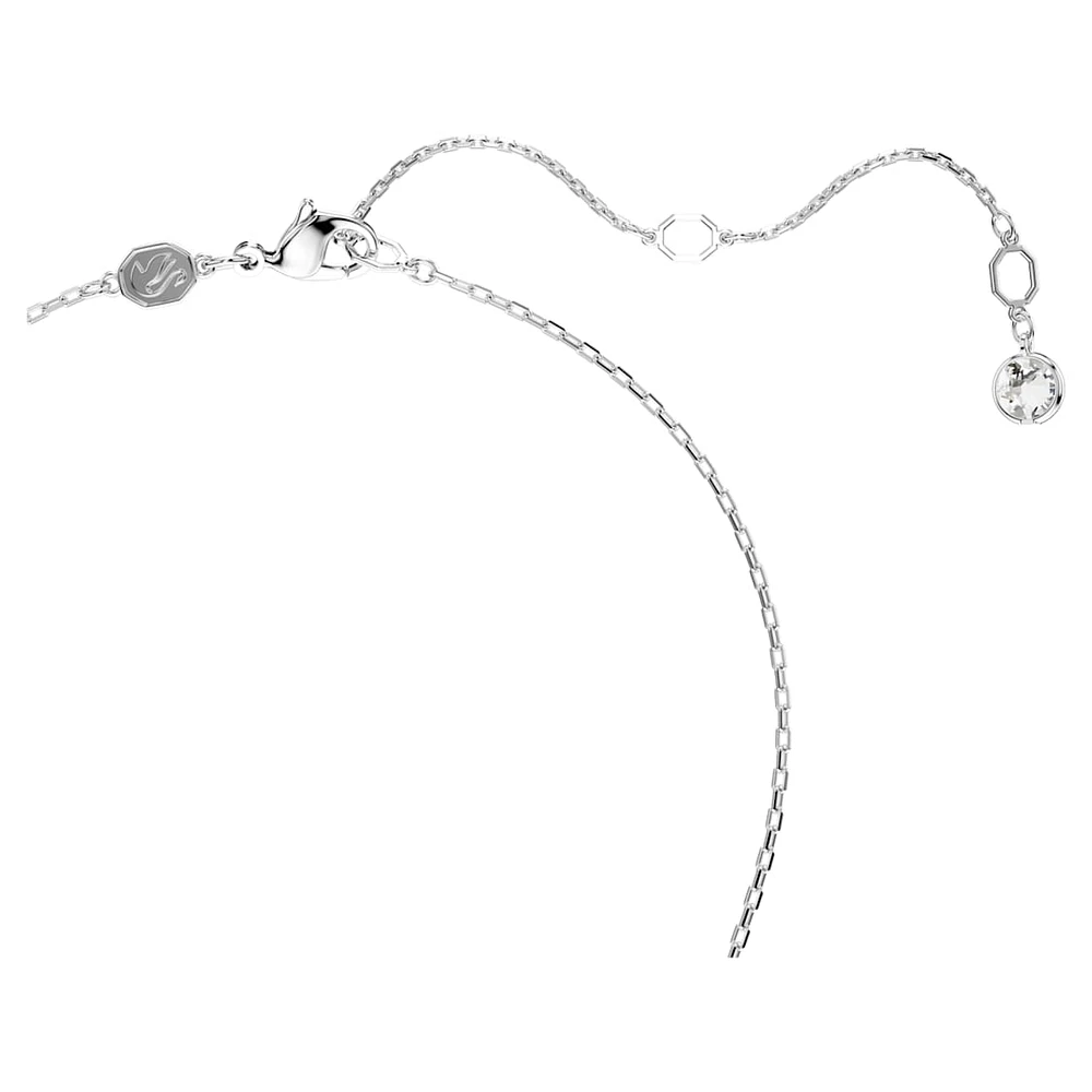 Idyllia set, Mixed cuts, Flower, Blue, Rhodium plated by SWAROVSKI