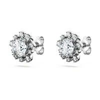 Galaxy stud earrings, Lab-grown diamonds 2.3 ct tw, Round shape, 14K white gold by SWAROVSKI