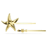 Idyllia hair pin, Set (2), Crystal pearls, Starfish, Multicolored, Gold-tone plated by SWAROVSKI