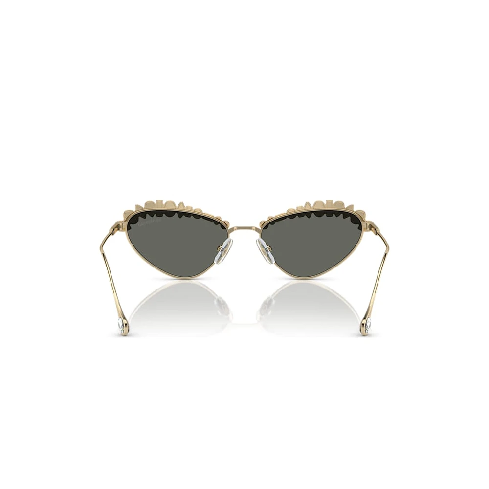 Sunglasses, Statement, Cat-eye shape, SK7009, Gold tone by SWAROVSKI