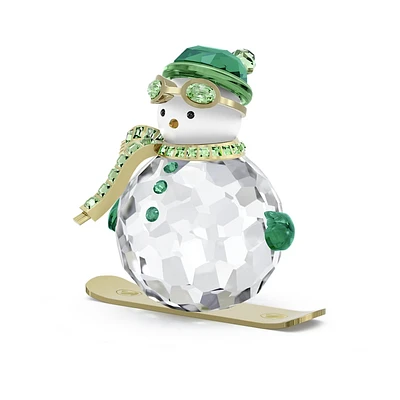 Holiday Cheers Dulcis Snowman, Green by SWAROVSKI