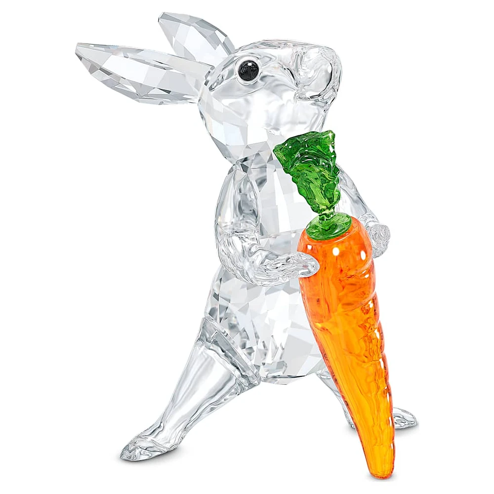 Peaceful Countryside Rabbit with Carrot by SWAROVSKI