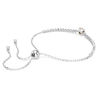 Matrix Tennis bracelet, Mixed cuts, Yellow, Rhodium plated by SWAROVSKI