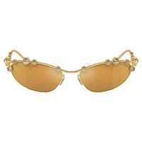 Sunglasses, Cat-Eye shape, SKU001, Gold tone by SWAROVSKI